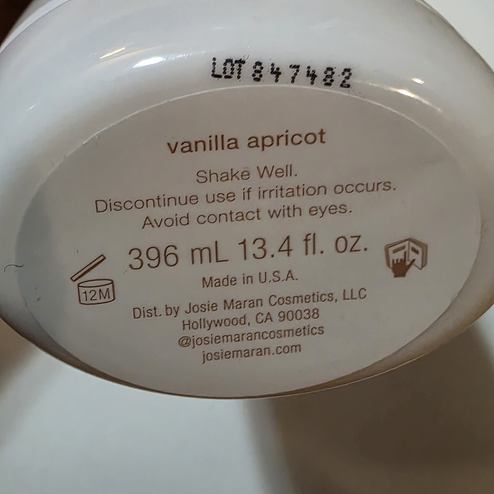 JOSIE MARAN Argan Milk Intensive Hydrating Body Renewal Serum 13.4 Van. Apricot - Picture 4 of 6